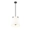 Z-Lite Weston Pendant, 3-Light, 13 In.W x 13 In.H, Matte Black/White Linen 3501P13-MB - alternate 5